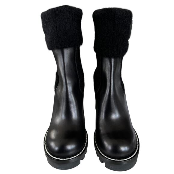 Louis Vuitton Star Trail Leather Ankle Boots Black Size 38 / US 7 NEW - Picture 2 of 13